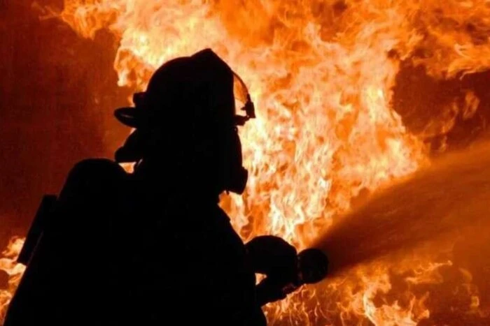 Пожар в Николаеве во время нападения