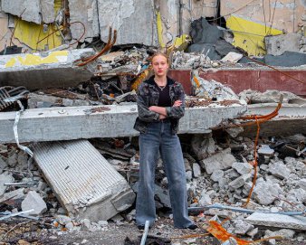 The photo shows deceased Ukrainian citizens