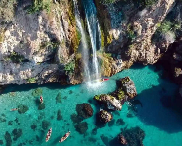 Водопад Маро - природная красота