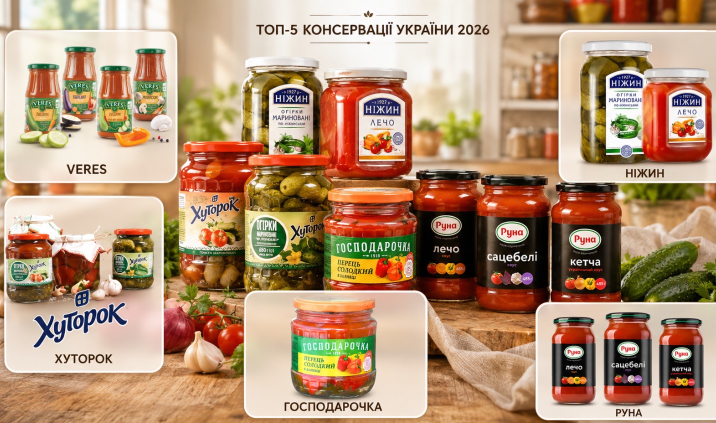 Топ-5 ТМ овощных консервов