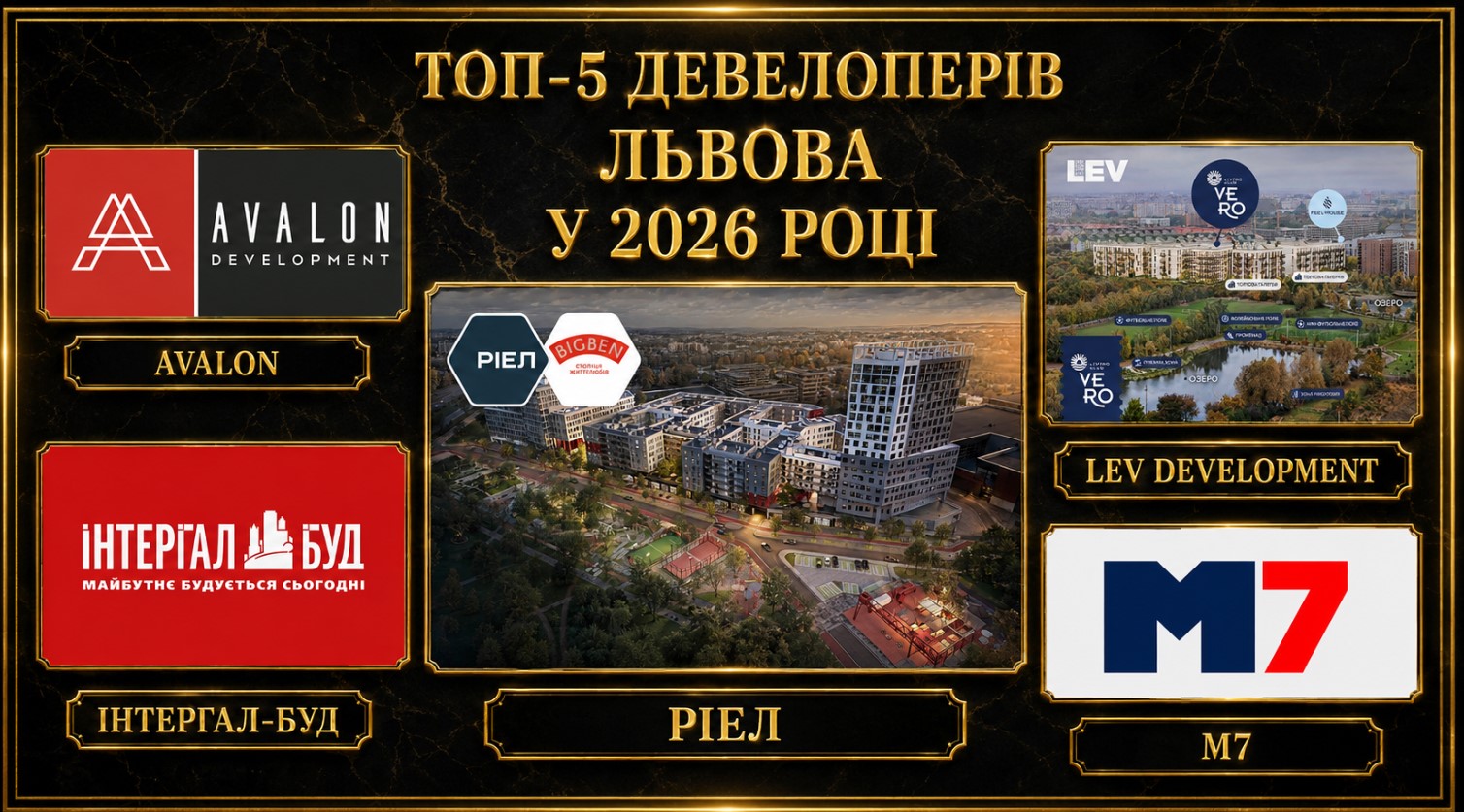 Топ-5 девелоперів у Львову