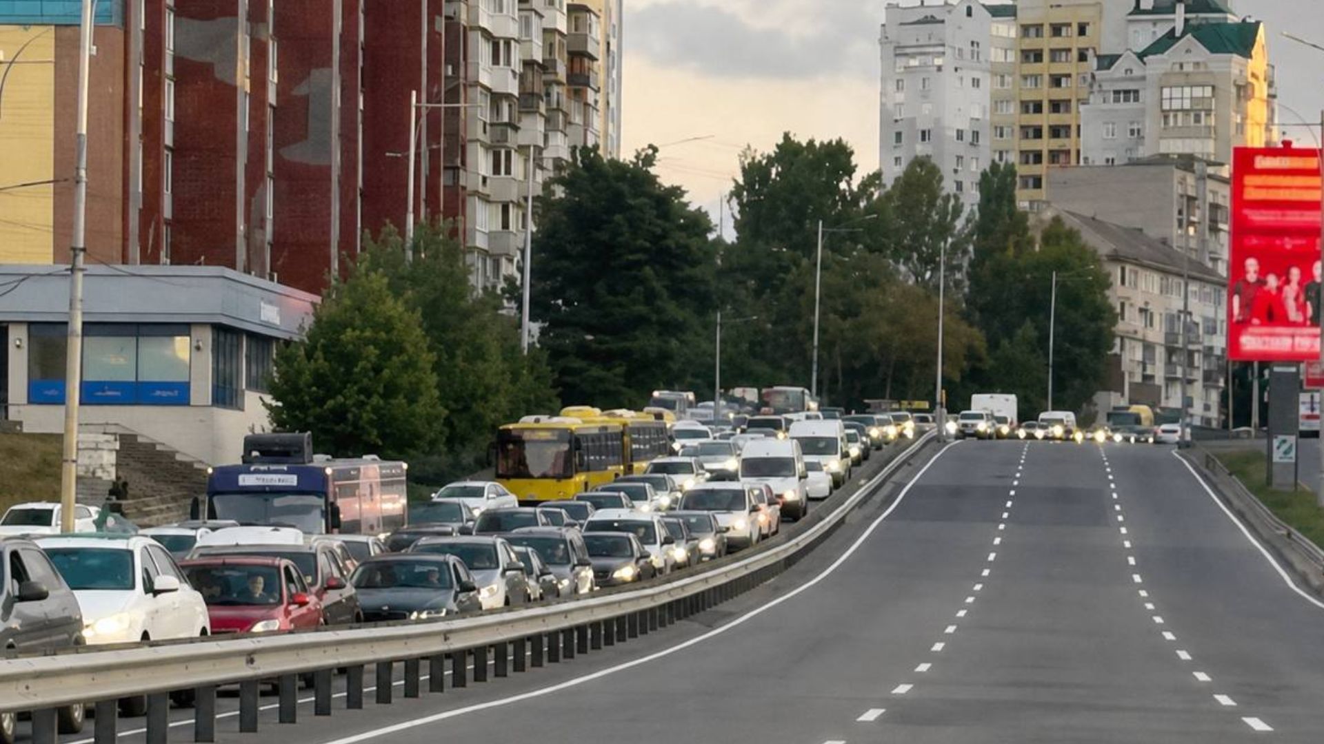 Транспортний колапс у Києві 27 серпня