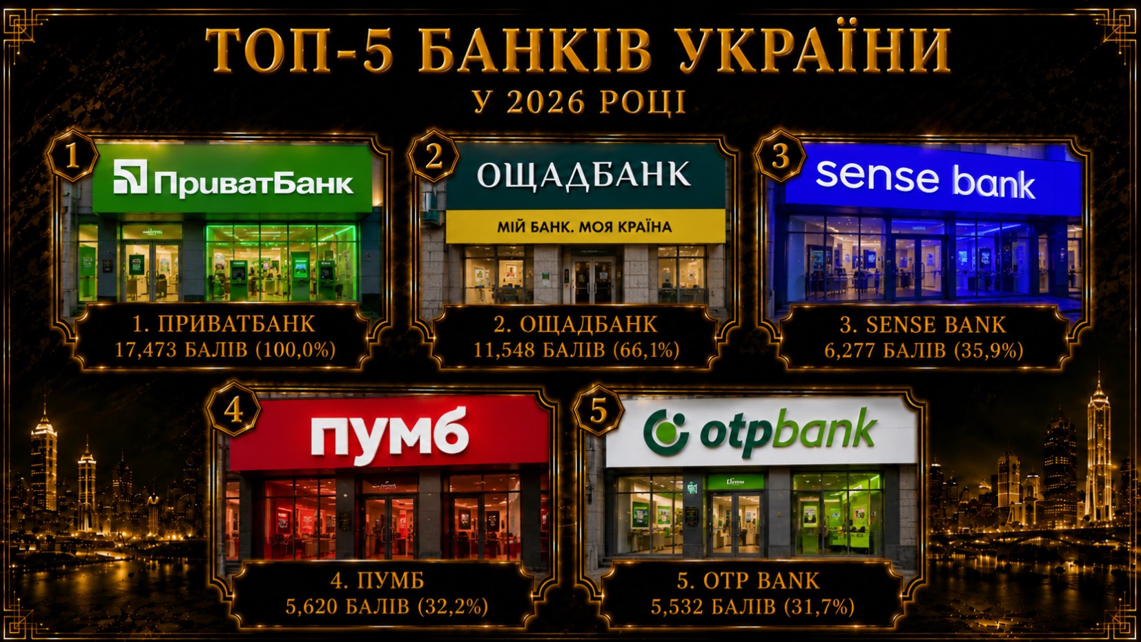 Top 5 Banks in Ukraine