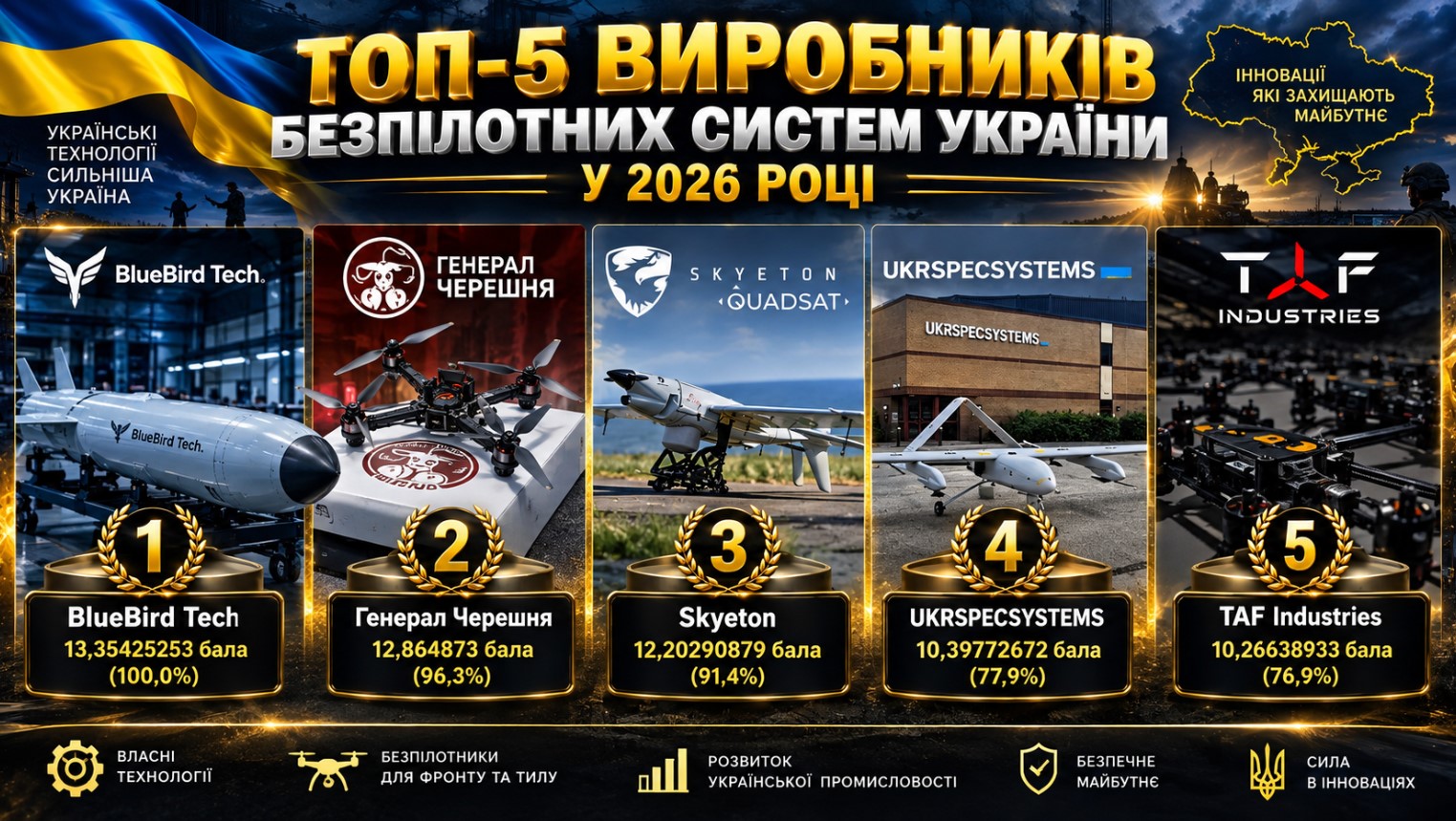 Top-5 Manufacturers of Unmanned Systems