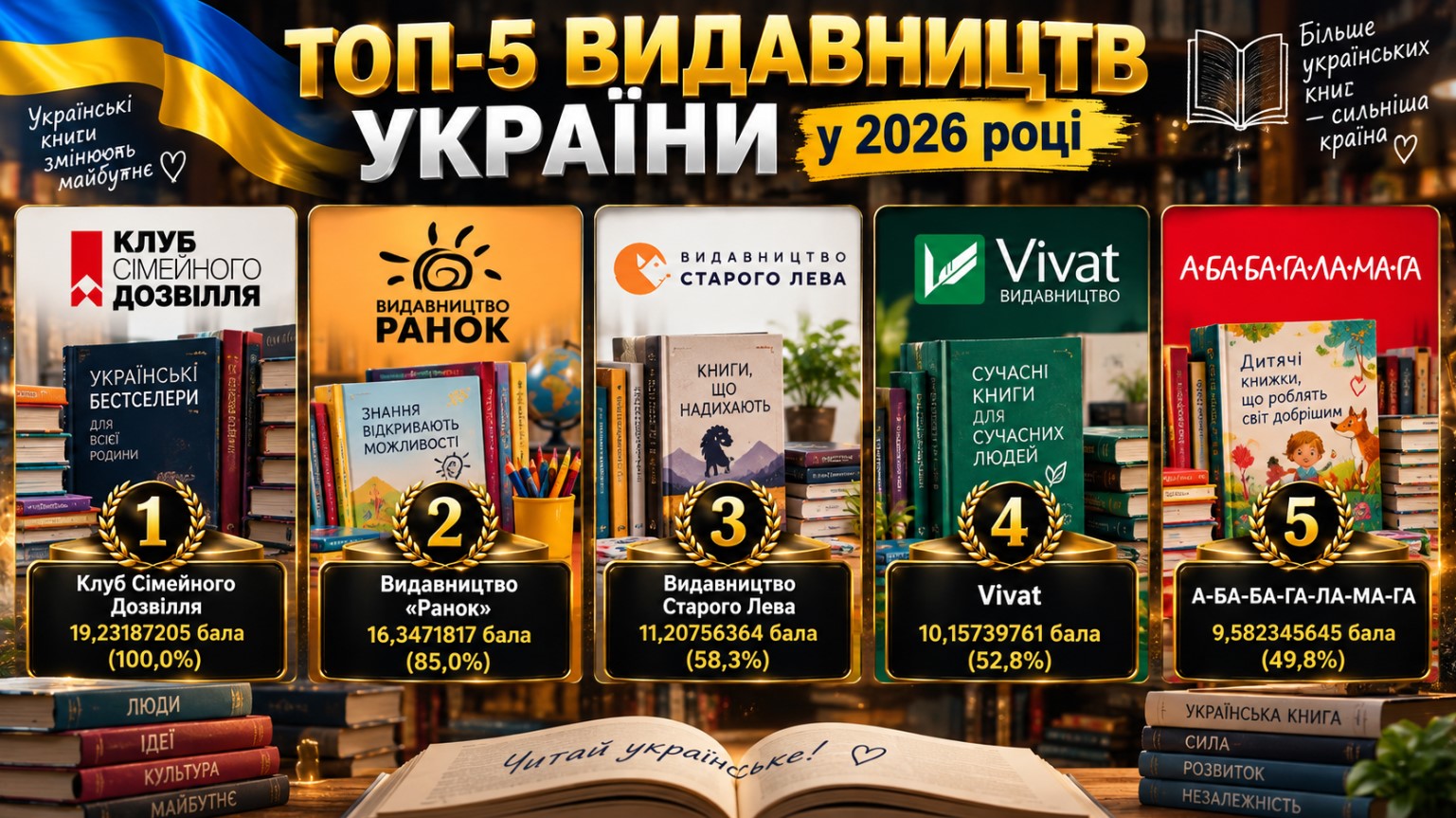 Top-5 Publishing Houses in Ukraine