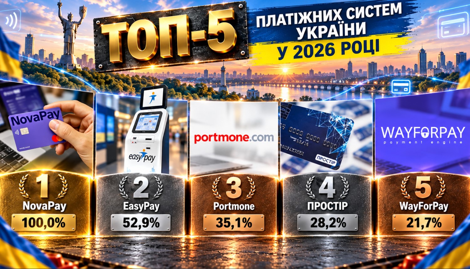 Топ-5 платёжных систем Украины
