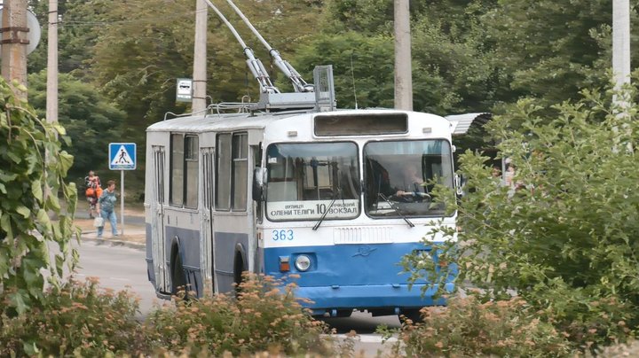 Trolleybus travel in Cherkasy
