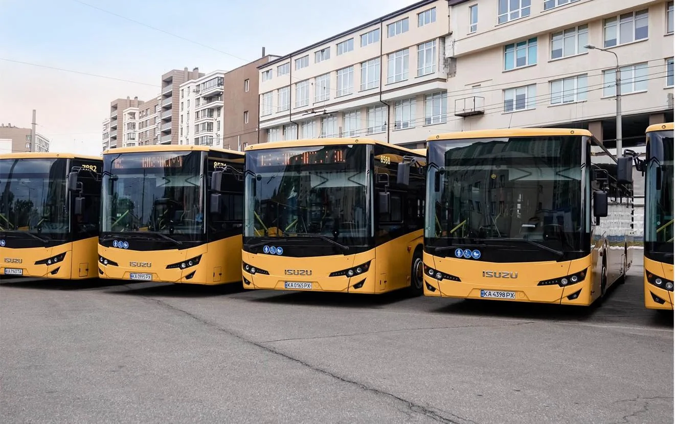 Новые автобусы Киева