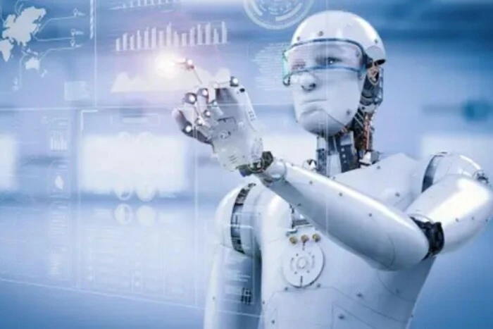 Изображение интеллектуального робота угрожает человечеству