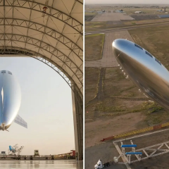 Sceye airship in the stratosphere