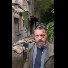 Дом с упавшим балконом в Киеве