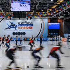 Ukrainian athletes at the European Short Track Championship