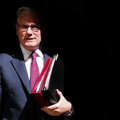 British Prime Minister delivering a speech