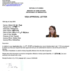 Zambia issues tourist e-visas
