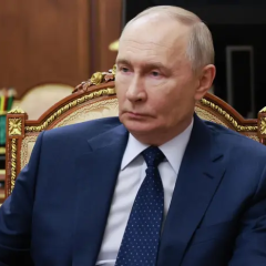 Putin discusses war funding with business