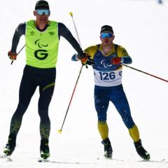 Українські паралімпійці на лижах