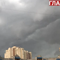 Гололедица на апрельском дереве