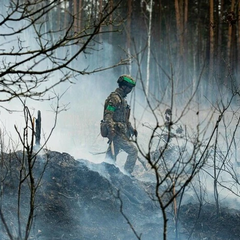 Російський танк обстрілює українські позиції