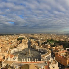 Ancient Roman frescoes and mosaics in Rome