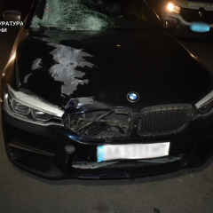 BMW on Darnytsky Bridge