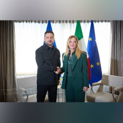 Zelensky discusses anti-ballistic defense with Meloni