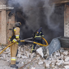 Раненые во время авиаудара в Краматорске