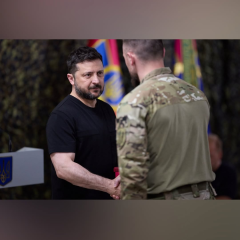 32 года со дня основания: президент вручил награды бойцам спецподразделения СБУ «Альфа»