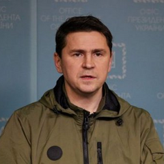 Изображение Подоляка, говорящее о победе Путина