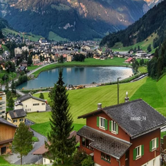 Панорамный вид на швейцарские природные чуда