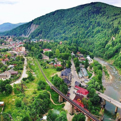 Пейзаж Карпат осеннего периода