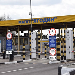 Протест поляків на пункті пропуску