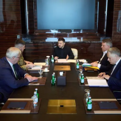 Zelensky holds a meeting after Iran's strikes