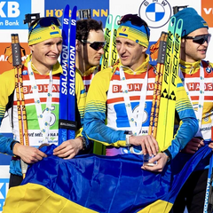 Збірна України на підіумі біатлону