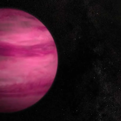 Salty clouds on giant in space