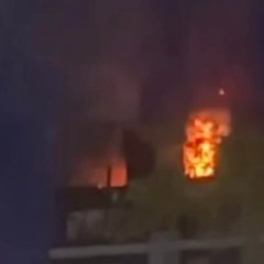 Пожежа у Підмосков'ї від дрону