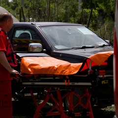 Рятівні роботи на річці Дніпро