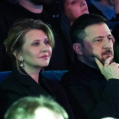 Zelensky and Zelenska in public