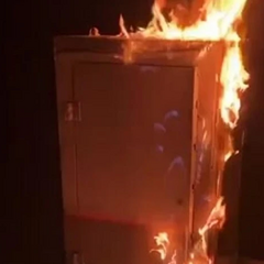 Атака партизан на российской железной дороге