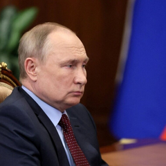 Зображення Путіна, розгубленого про положення справ