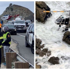 Тесла - пустая машина на дороге