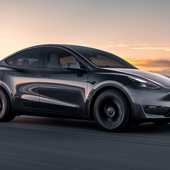 Автомобіль Tesla у викликовому стані