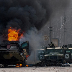 Поразка-українські військові танки над Росією