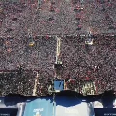 Турецкие сторонники Эрдогана на массовых митингах