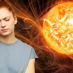 Изображение магнитной бури над Землей