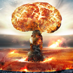 Російський бомбардувальник в повітрі