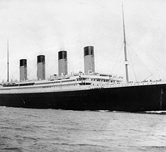 Изображение проданного меню Титаника на аукционе