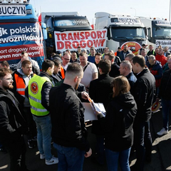 Перевізники у Польщі протестують