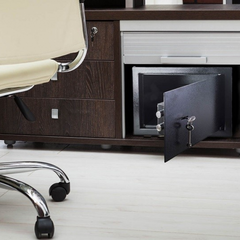 What characteristics are important when choosing a safe for the office?