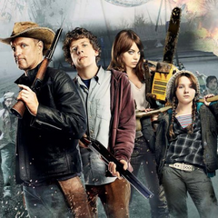 Картина з жахами, кров'ю та зомбі