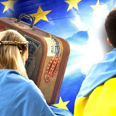 Количество украинцев в ЕС